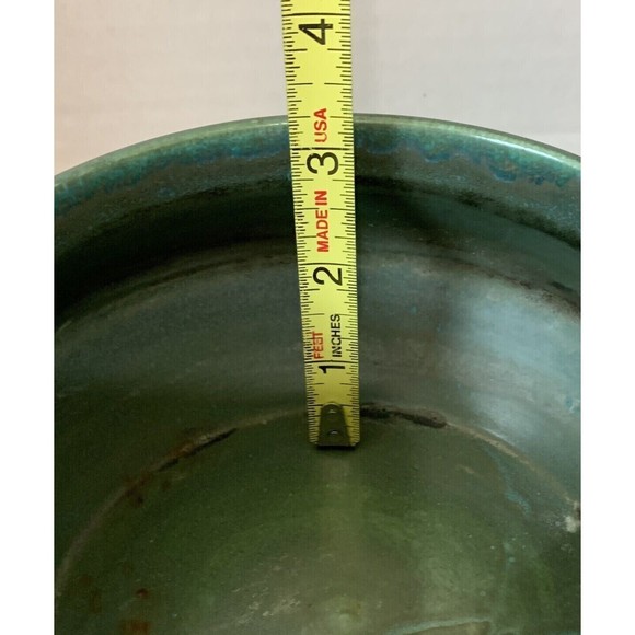 Vtg 1924 Gouda Holland "Beek" Signed Handpainted Pottery Bowl Planter 7" x 3.5" - Picture 8 of 10